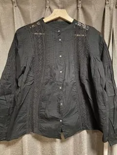 relume ジャーナルスタンダード コットンティアードブラウス ブラック 