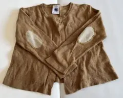プチバトー　茶色　カーディガン　24m86cm