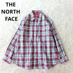 THE NORTH FACE ノースフェイス チェック長袖シャツ L　カジュアル