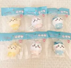［新品］セリア　ちいかわ　ソフビインテリアマスコット　6点セットのサムネイル