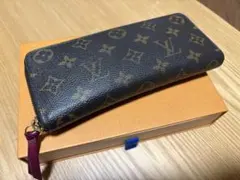 LOUIS VUITTON 長財布 ダークブラウン/ピンク
