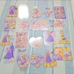 中川翔子 ラプンツェル ダイカットステッカー セリア コンプリート