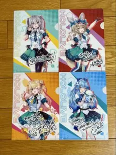 ホロライブ クリアファイル4枚＆下敷き4枚8枚セット