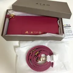 アタオ ATAO バティ お財布ポシェット スマホショルダー　マゼンダのサムネイル