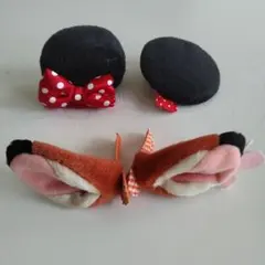 ミニーマウス・バンビデザイン ヘアピン