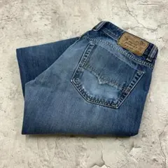 金*坊様 USA製　Diesel　デニムパンツ　縦落ち　古着　インディゴブルー