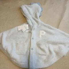 PIQUE フリースポンチョ 水色