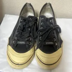 CHANEL シャネル キャンバス スニーカー ブラック