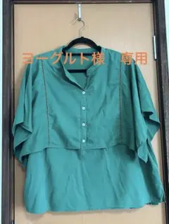 半袖 ブラウス ケープ風デザイン　フェリシモ　4Lのサムネイル