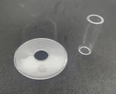 アケコン クリア白 ディスク シャフトカバー アーケードコントローラー 三和