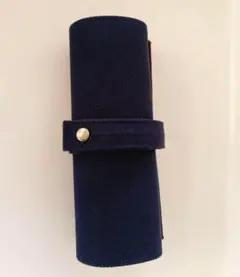 メガネケース　メガネポーチ　紺色　小物入れ　旅行 ②