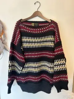 Lærdal 100%ノルウェーウール セーター Lサイズ