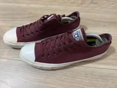 バーガンディ キャンバス ローカット スニーカー コンバース　cons