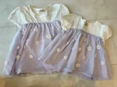 花柄　半袖　プティマイン　100 120