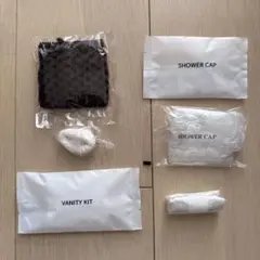 ホテルアメニティ 6点セット（ヘアキャップ・ヘアバンド・バニティキット他）