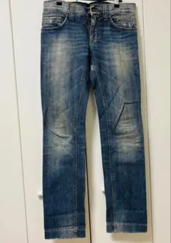 D&G DOLCE&GABBANA ホワイトデニム ダメージ加工 swag 32 - メルカリ