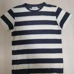 アダムエロペ　ボーダーTシャツ　サイズM ネイビー×ホワイト