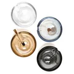 glass ashtray　北欧インテリア　クリア