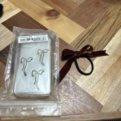 iPhone13 14 15　スマホケース　ケース リボン リボンゴム セット