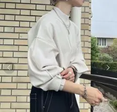 美品●PAGEBOY 12Gボリュームスリーブプルオーバー ニット●