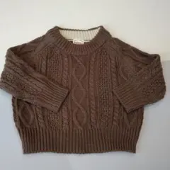 【匿名配送】長袖　セーター　80センチ　ブラウン