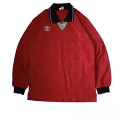 90s umbro ゲームシャツ 長袖　イングランド　柴田ひかりのサムネイル
