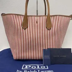 ◎180 Polo by RALPH LAUREN トートバッグ ストライプ