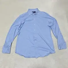 メーカーズシャツ鎌倉 L EASY CARE サックス ストレッチ 防シワ