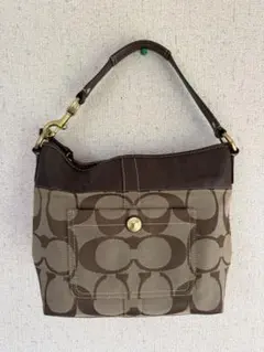 COACH シグネチャー ハンドバッグ ブラウン y2k