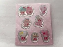 サンリオ　いちご新聞　付録　キラキラぷっくりシール マイメロ ピアノちゃん