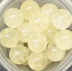 B437　レモンクォーツ（硫黄水晶）9.5ミリ