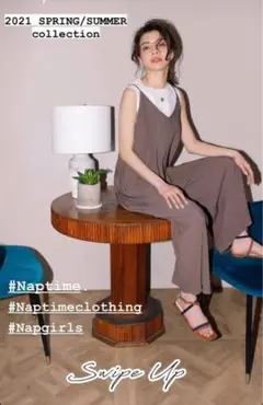 Naptime. サロペット ブラウン nissy