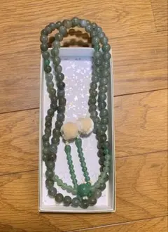 翡翠　念珠　箱付き