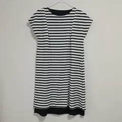 新品earth music and ecology ボーダーロングワンピース