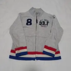 春秋120ダブルビージャンパージップアップジャケット グレー