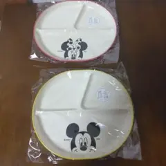 ミッキー&ミニープレート二枚セット