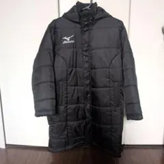 ミズノ　140cm ブラック ベンチコート　中綿コート