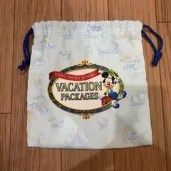 ディズニー　バケーションパッケージ　バケパ　ミッキー　巾着