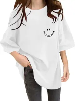 Tシャツ　オーバーサイズ　レディース 大きいサイズ レディース カットソー