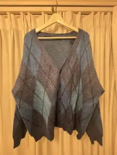 【美品】RAGEBLUE モヘヤ混カーディガン