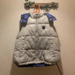 べべ　リバーシブル　ダウンベスト