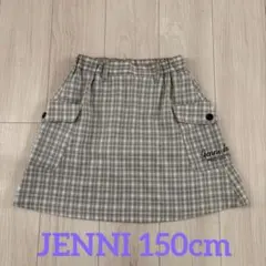 Jenni チェック柄スカート（インナースパッツ付）150cm
