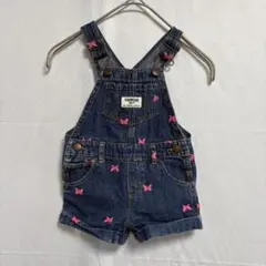 オシュコシュ ビゴッシュ　デニム　オーバーオール　ショートオール　12M