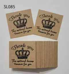 【人気商品】 Thank youシール　クラウン　ハンドメイド