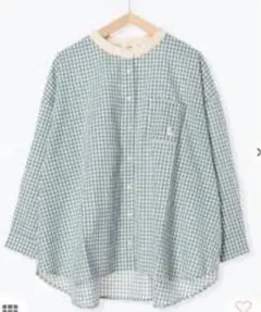 サマンサモスモス　ムーミン　刺繍クレリックシャツ　sm2 SM2 グリーン　緑