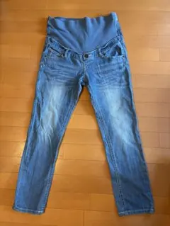 マタニティ デニムパンツ Lサイズ　産前産後パンツのサムネイル