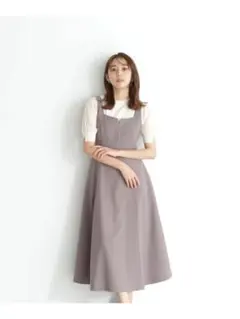 スクエアキーネックフレアジャンスカ NATURAL BEAUTY BASIC