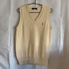 イーストボーイ EASTBOY ベージュ Vネック ニット スクールベスト