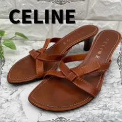 ま*る様 良品　CELINE セリーヌ　サンダル　サイズ37 ブラウン　箱袋付き 良品 CELINE セリーヌ サンダル サイズ37 ブラウン 箱袋付き - メルカリ
