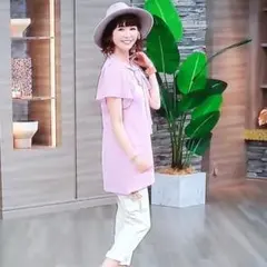 QVC &LOVE アンドラブ レース ボウタイ チュニック